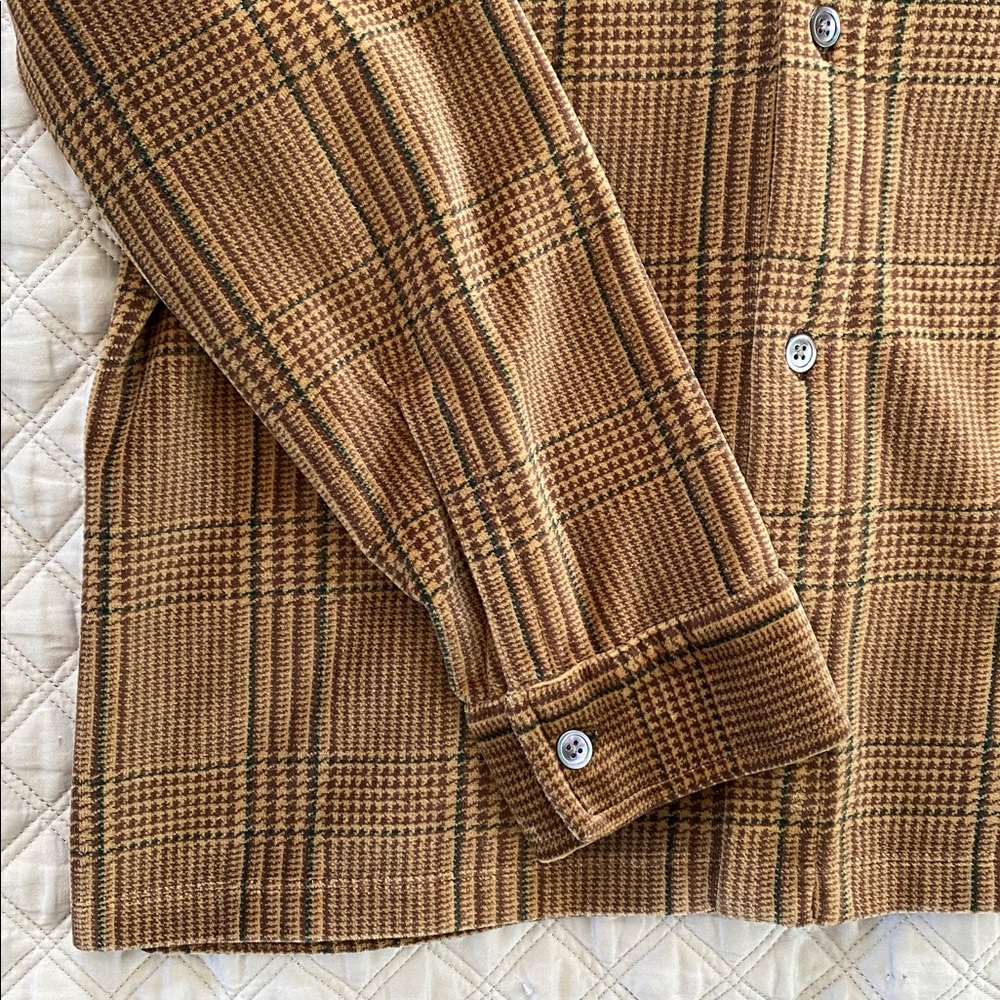 Todd Snyder Brown Plaid Casual Button-Down Shirt - Picture 2 of 12
